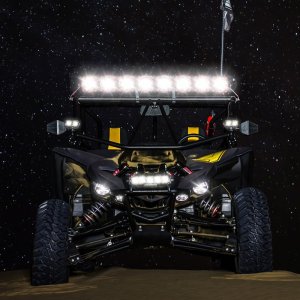 Yamaha YXZ1000R Light Bar - Overhead - KC HiLiTES - Pro6 Gravity LED 6-Light 120W Combo Beam - `16-`19